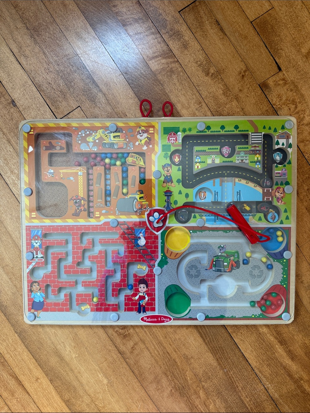 PAW Patrol Wooden 4-in-1 Magnetic Wand Maze Board